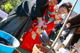 自宅結婚式　人前式　植樹