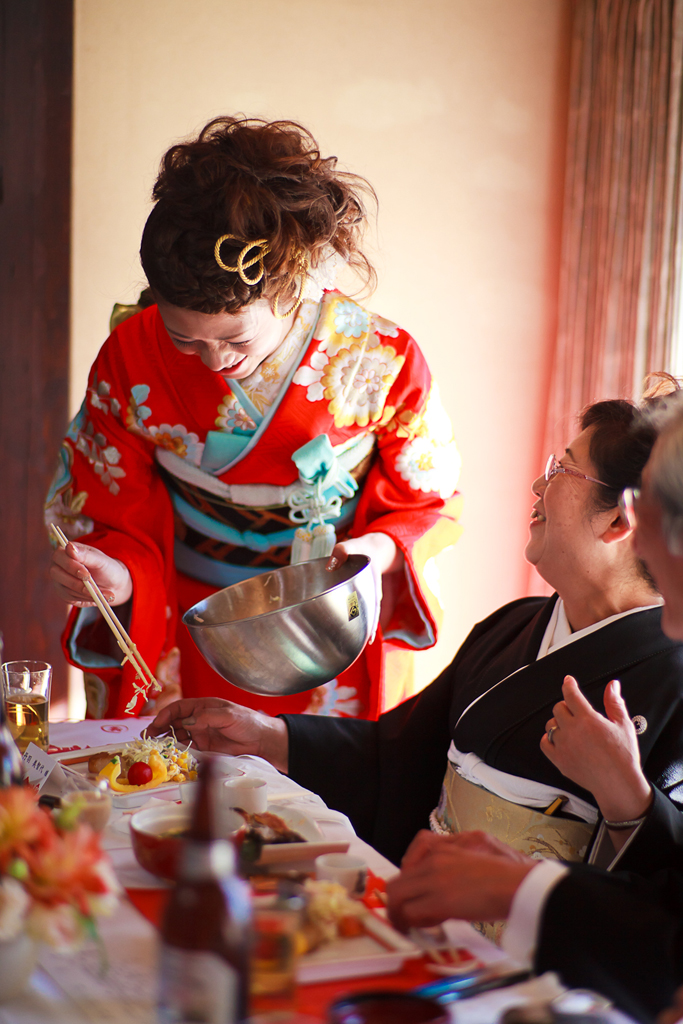 自宅披露宴 新婦手作り料理