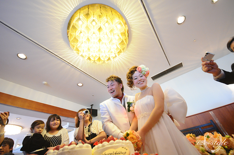 結婚式　人前式　おめでた婚　ウェディングドレス　ウェディングケーキ　オリジナルウェディング